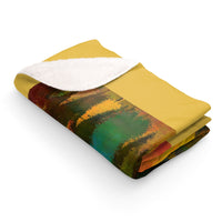 Fall in the Mountains Sherpa Fleece Blanket