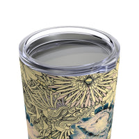 Yellow Flower Abstract Tumbler 20oz