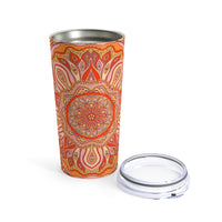 Orange Hippie Mandala Tumbler 20oz