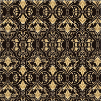 Black and Gold Microfiber Duvet Cover