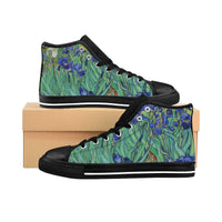 Women's High-top Sneakers in Van Gogh Irises