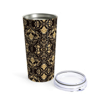 Gold on Black Design Tumbler 20oz