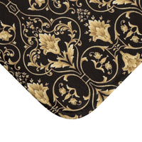 Black and Gold Bath Mat