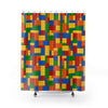 Plastic Blocks Shower Curtain