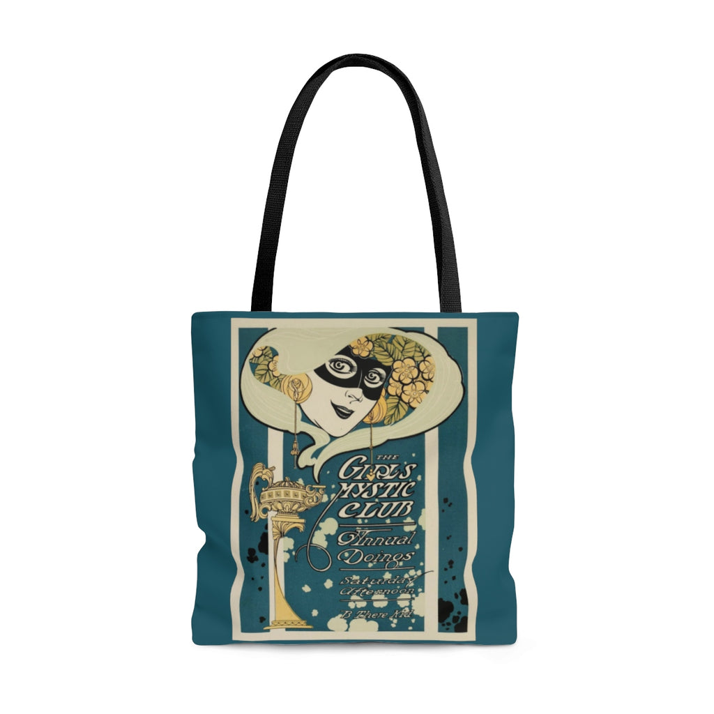 Girls Mystic Club on Teal Tote Bag