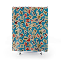 Color Blocks Shower Curtain