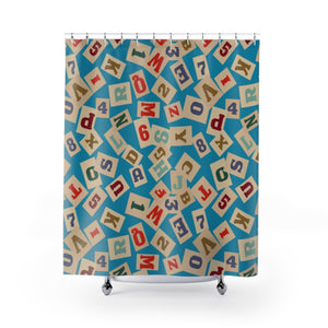 Color Blocks Shower Curtain