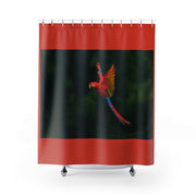 Red Bird Shower Curtains