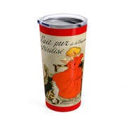 Girl Drinking Milk With Cats Tumbler 20oz