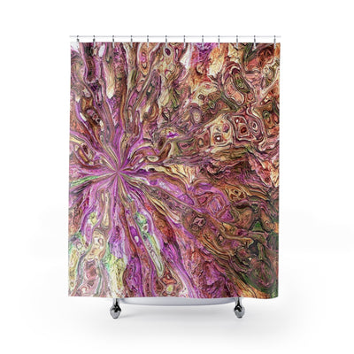 Heavy Texture Painting Shower Curtain