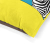 Zebra on Yellow Pet Bed