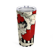 Woman in Red Hat Tumbler 20oz