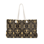 Black and Gold Weekender Bag