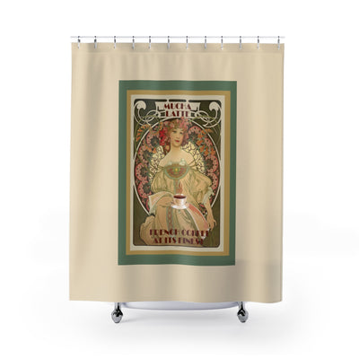 Art Deco Poster Shower Curtains