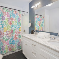 Floral Scrolls Shower Curtain