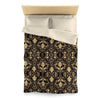 Black and Gold Microfiber Duvet Cover