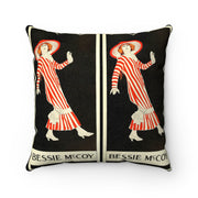 Bessie McCoy Faux Suede Square Pillow