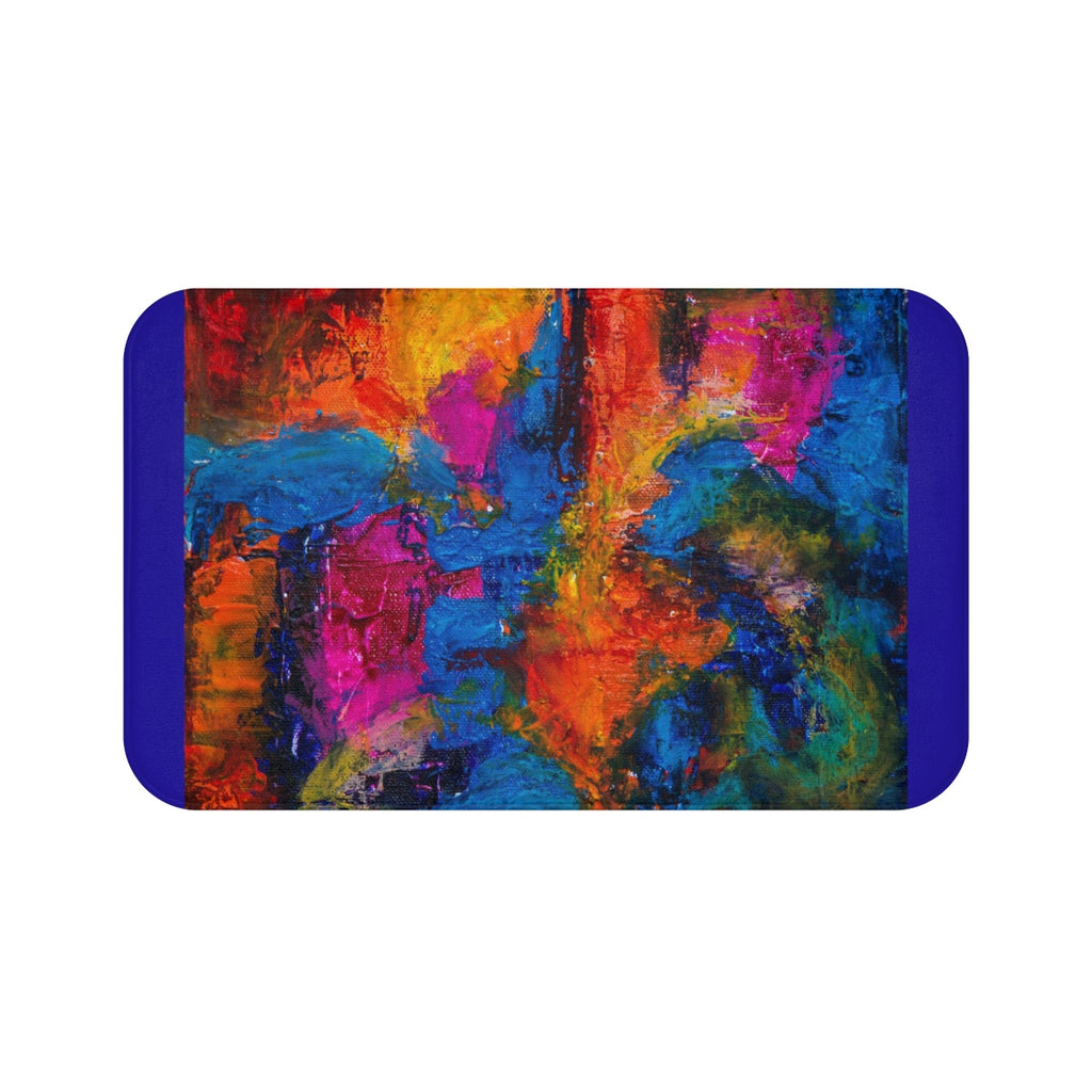 Oil Abstract Painting Bath Mat