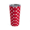 White Stars on Red Tumbler 20oz