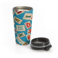 Alphabet Blocks Stainless Steel Travel Mug