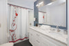 Valentine Scroll Shower Curtain