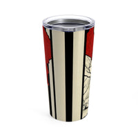 Woman in Red Hat Tumbler 20oz