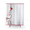 Valentine Scroll Shower Curtain