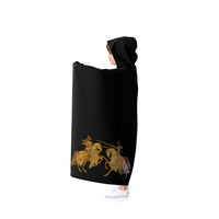 Jousting Knights Hooded Blanket