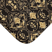 Black and Gold Bath Mat