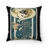 Girls Mystic Club in Black Faux Suede Square Pillow