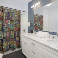 Mosaic Tile Shower Curtains