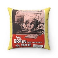 The Brain That Wouldn’t Die Faux Suede Square Pillow Case