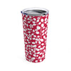 White Branches on Red Tumbler 20oz