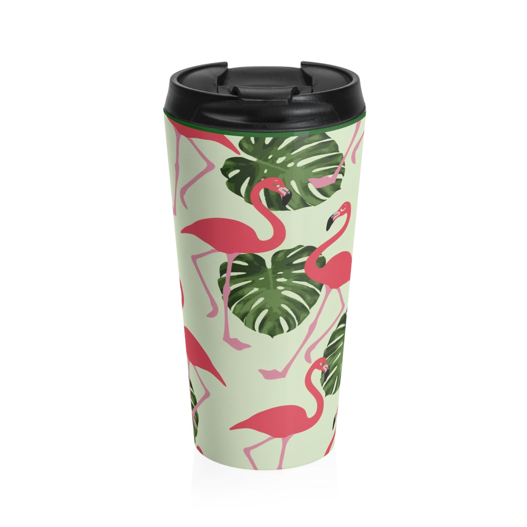 Pink Flamingo Stainless Steel Travel Mug