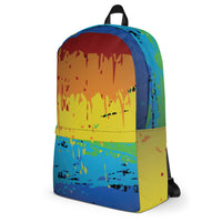 Abstract Rainbow Designer Backpack