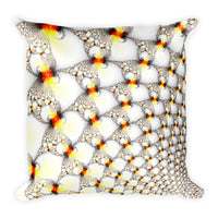 Fractal Bubbles Square Pillow