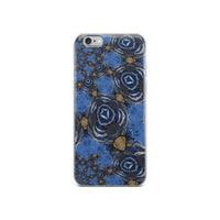 Blue Swirl Abstract iPhone Case