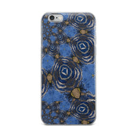 Blue Swirl Abstract iPhone Case