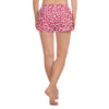 White Branches on Red Women's Athletic Short Shorts