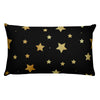 Golden Stars Rectangular Pillow