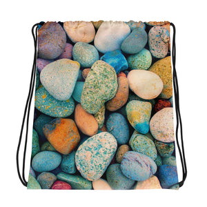 Colorful Stones Drawstring bag