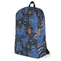 Blue Abstract Backpack