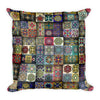 Bohemian Squares Square Pillow