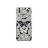 Black and Beige Butterfly iPhone Case