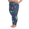 Astronut Cats All-Over Print Plus Size Leggings