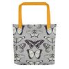 Black and Beige Butterfly Tote bag