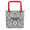 Black and Beige Butterfly Tote bag