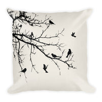 Blackbirds in a Tree Premium Pillow