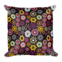 Flower Power Square Pillow