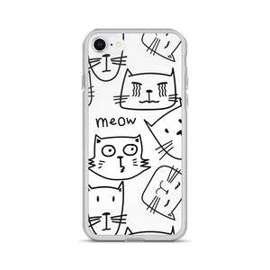 Abstract Kitty Cat iPhone Case